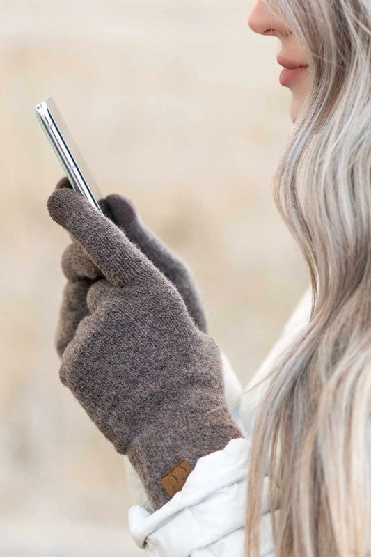 CC Cashmere Blend Touch Screen Gloves | Buttery Soft Winter Gloves