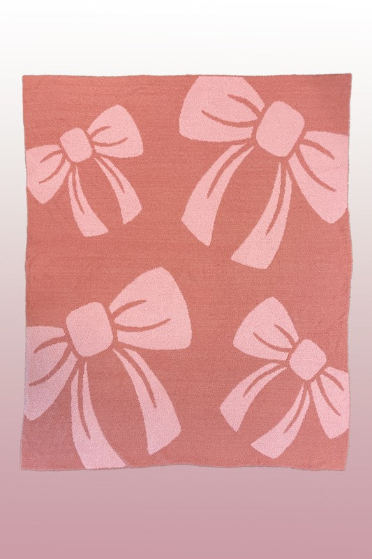 Novelty blanket Cacti, Cherries, Mushrooms, Bows Throw Blanket