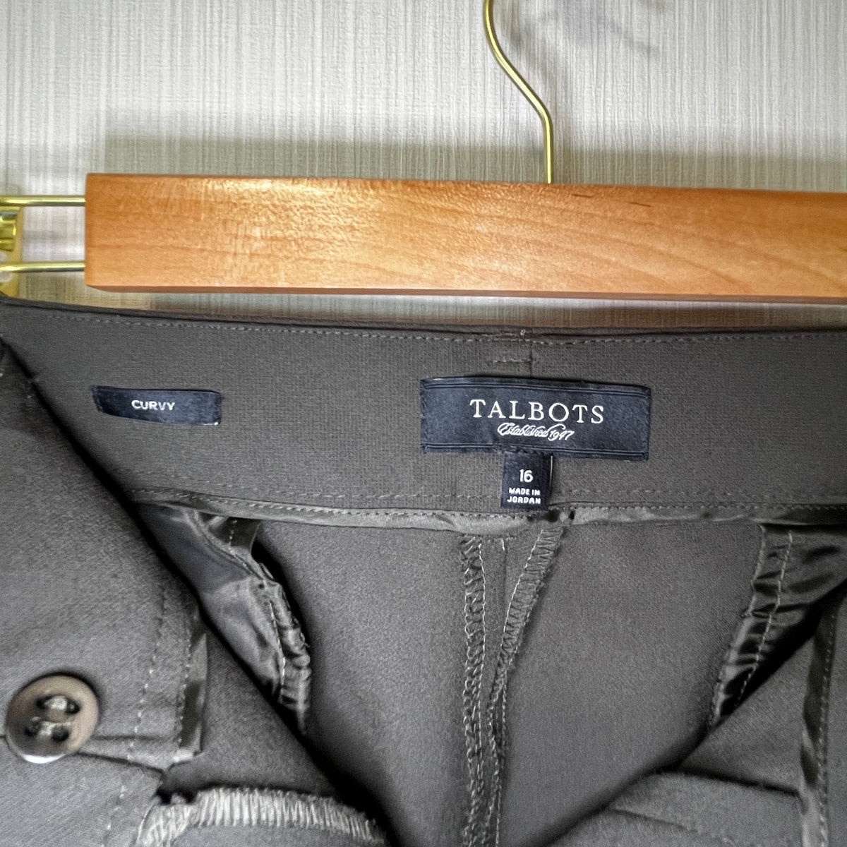 TALBOTS "Chatham" Cotton Bi-Stretch Slim Ankle Pants