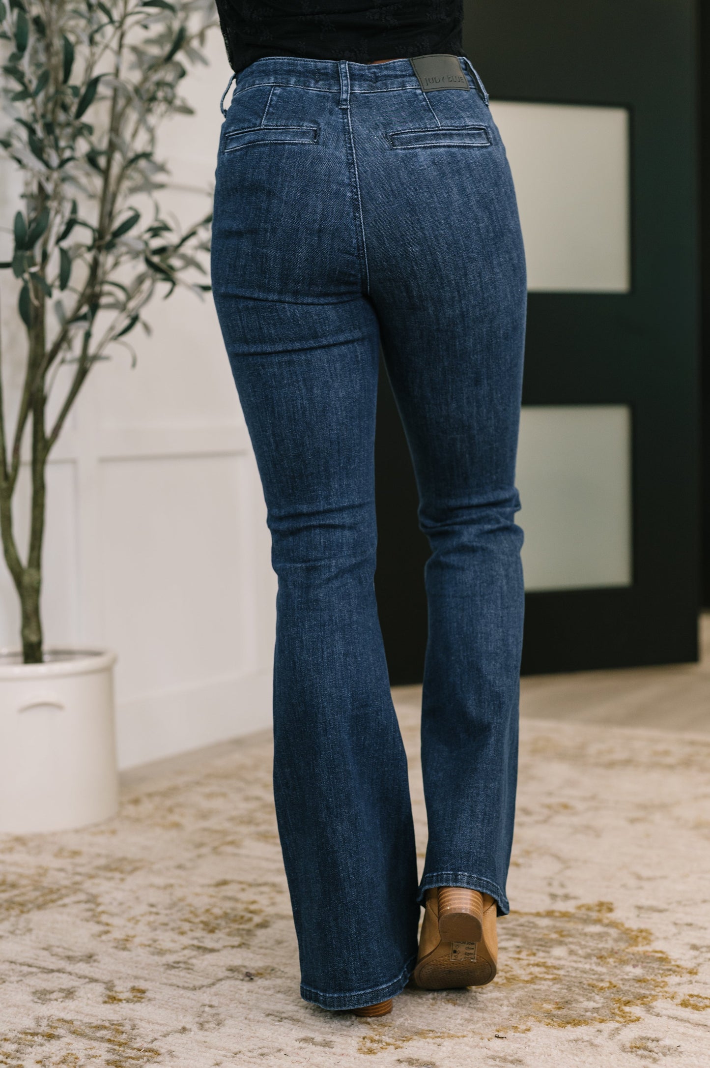 Jada High Waist Flare Jeans | Judy Blue Dark Wash Flare Denim