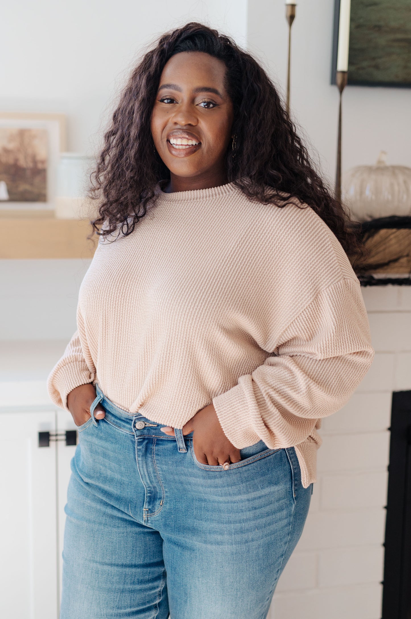 You Can Handle It Pullover- Ribbed Knit, Crew Neck, Super Soft Cream Sweater