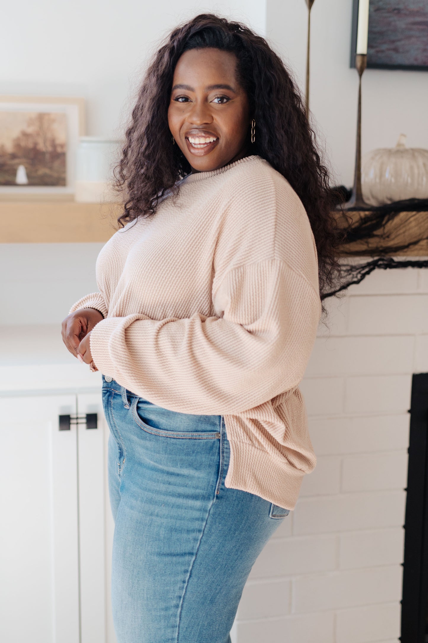 You Can Handle It Pullover- Ribbed Knit, Crew Neck, Super Soft Cream Sweater