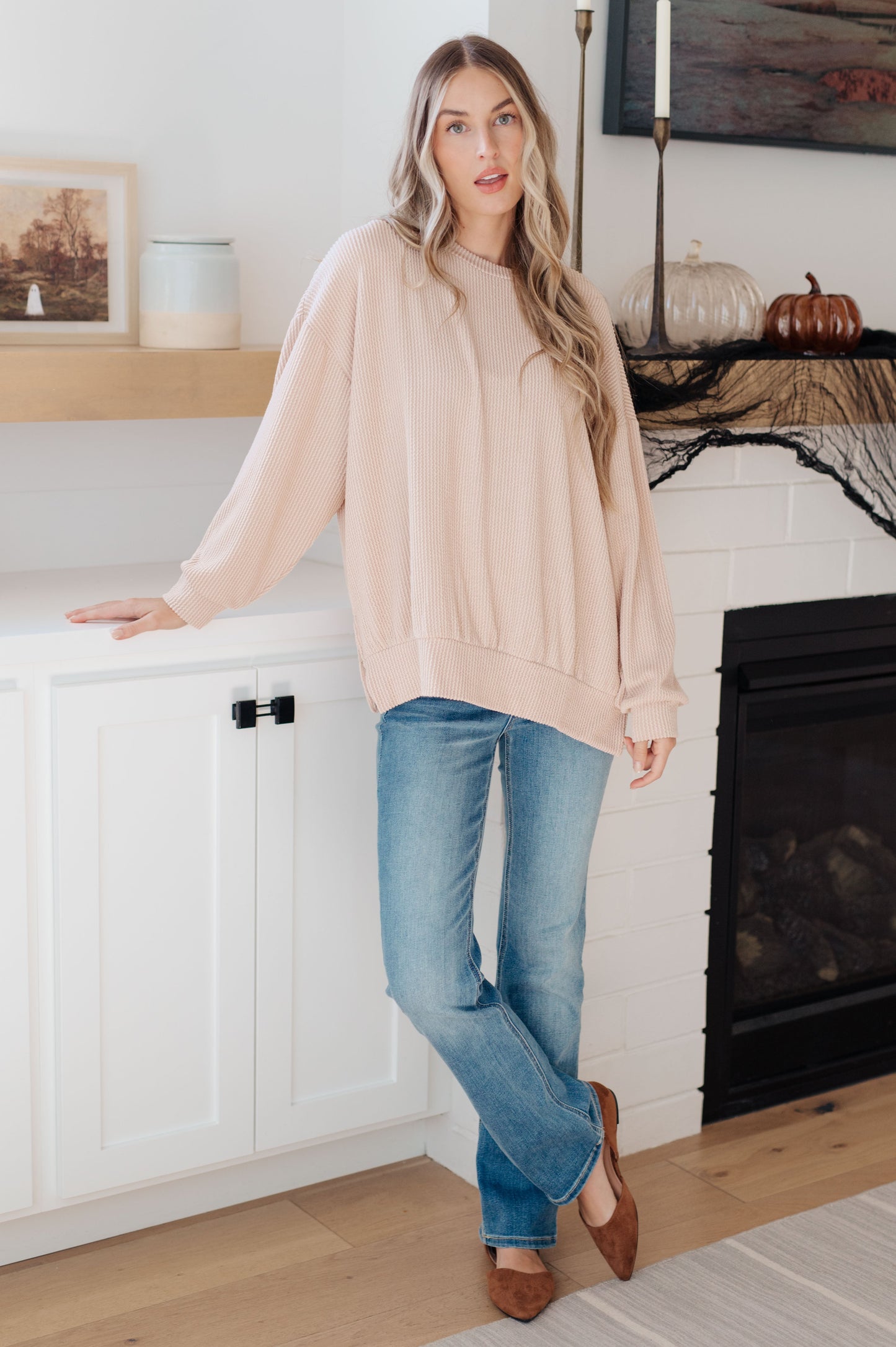 You Can Handle It Pullover- Ribbed Knit, Crew Neck, Super Soft Cream Sweater