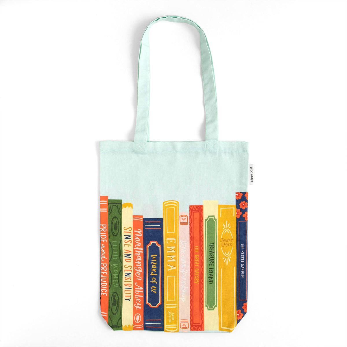 Our Books Classics Canvas, Vintage Literary Bookstack Bag