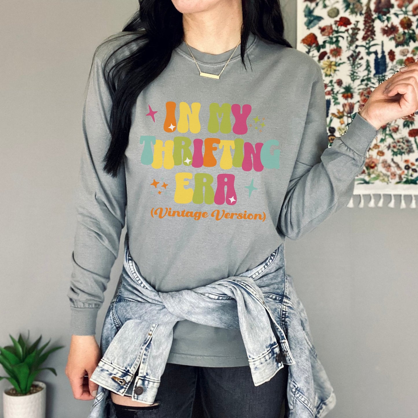 Thrifting Long Sleeved Shirt "In My Era"