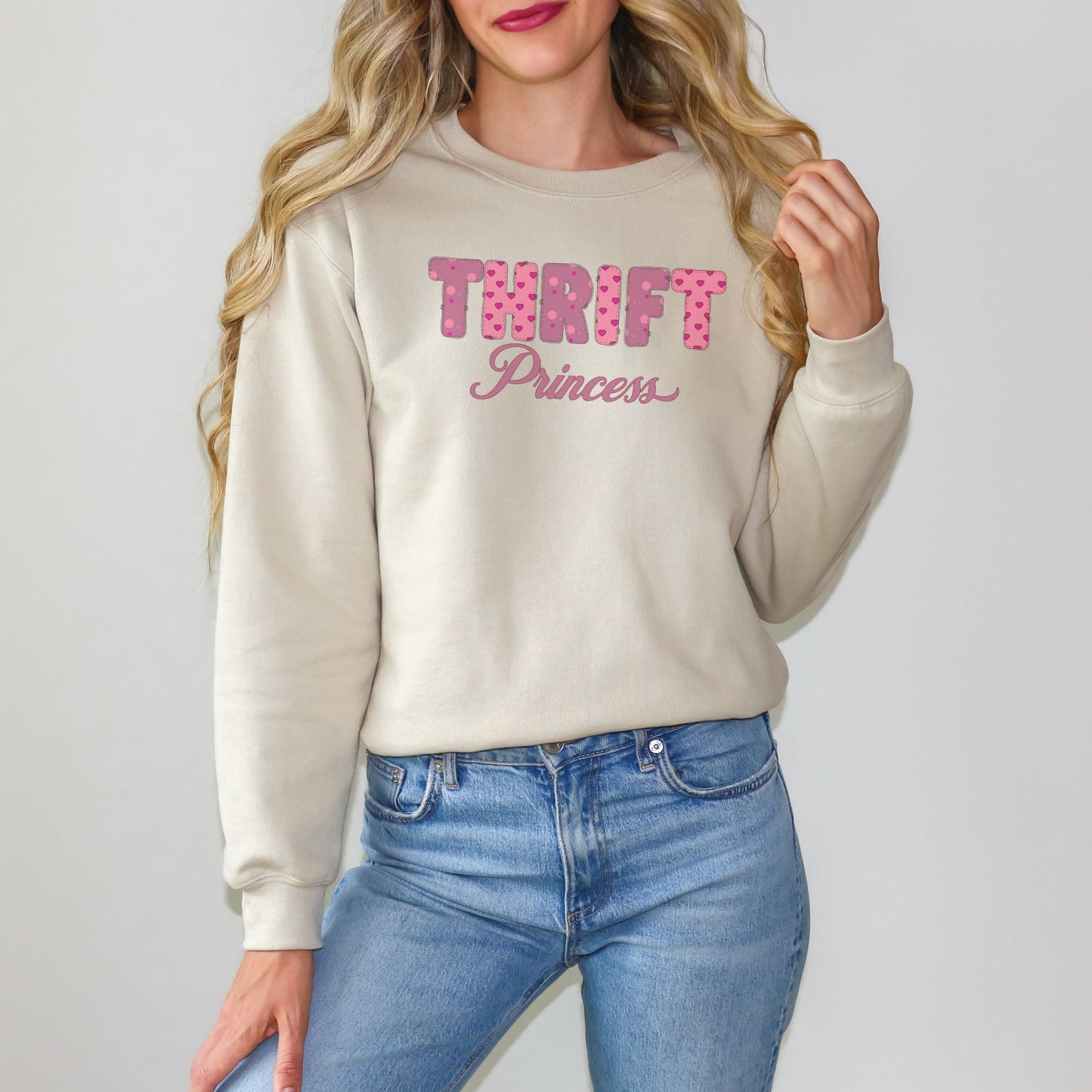 Thrifting Crewneck Sweatshirt "Thrift Princess"