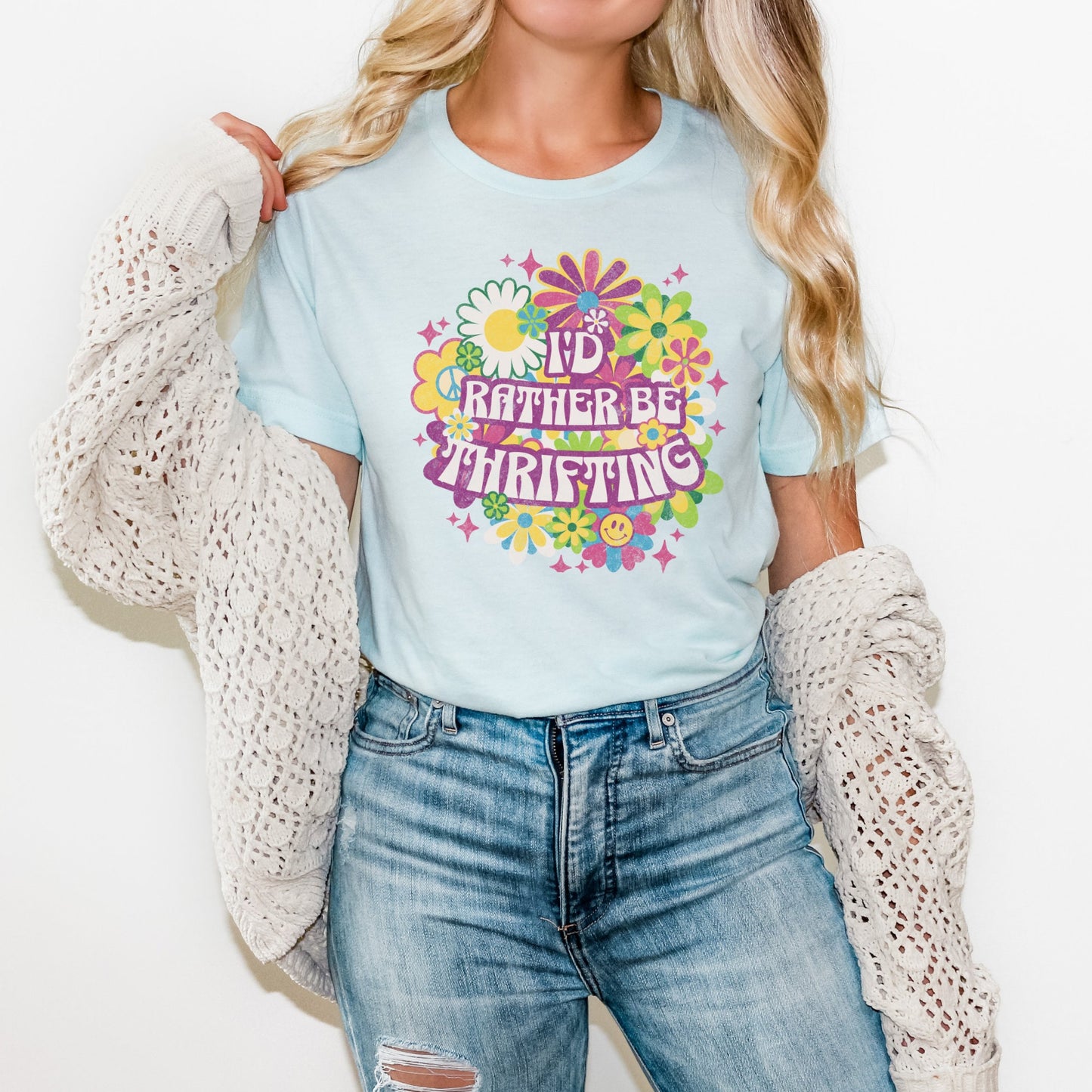 Thrifting Short Sleeved T-Shirt "Rather Be Thrifting"