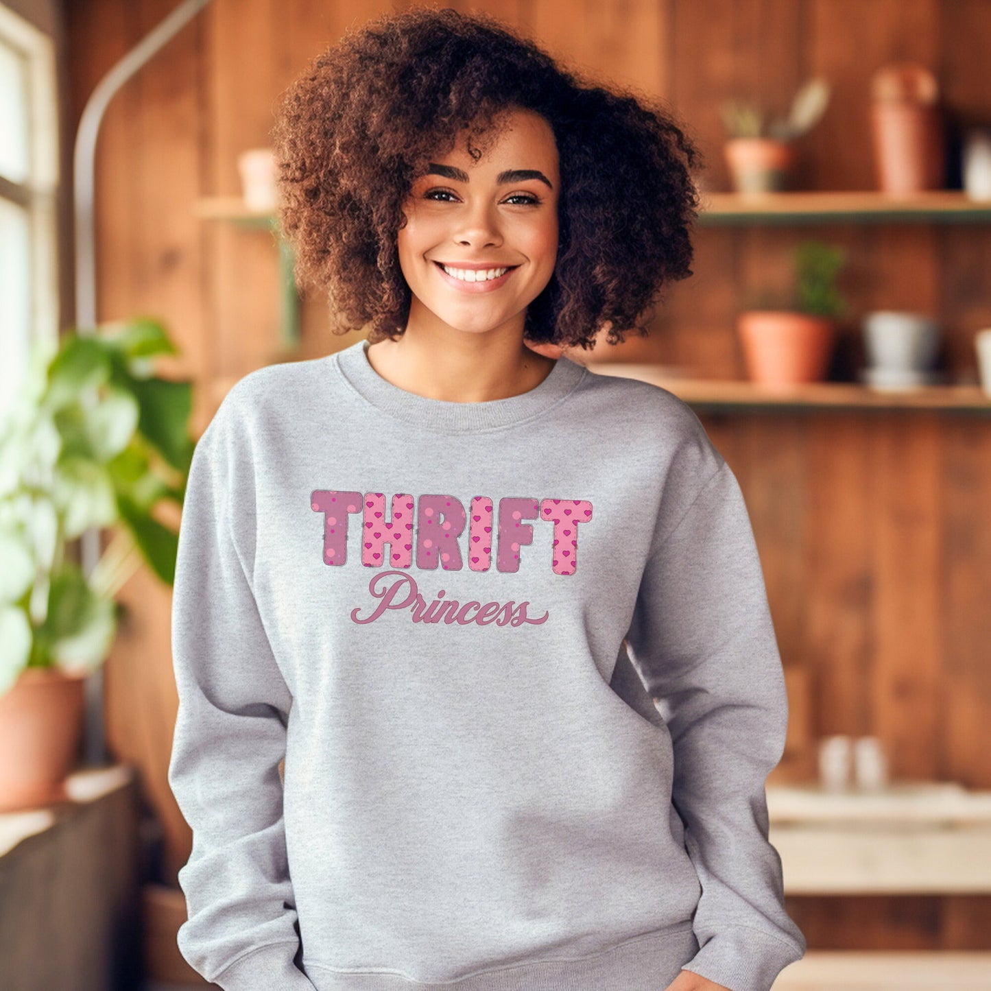 Thrifting Crewneck Sweatshirt "Thrift Princess"