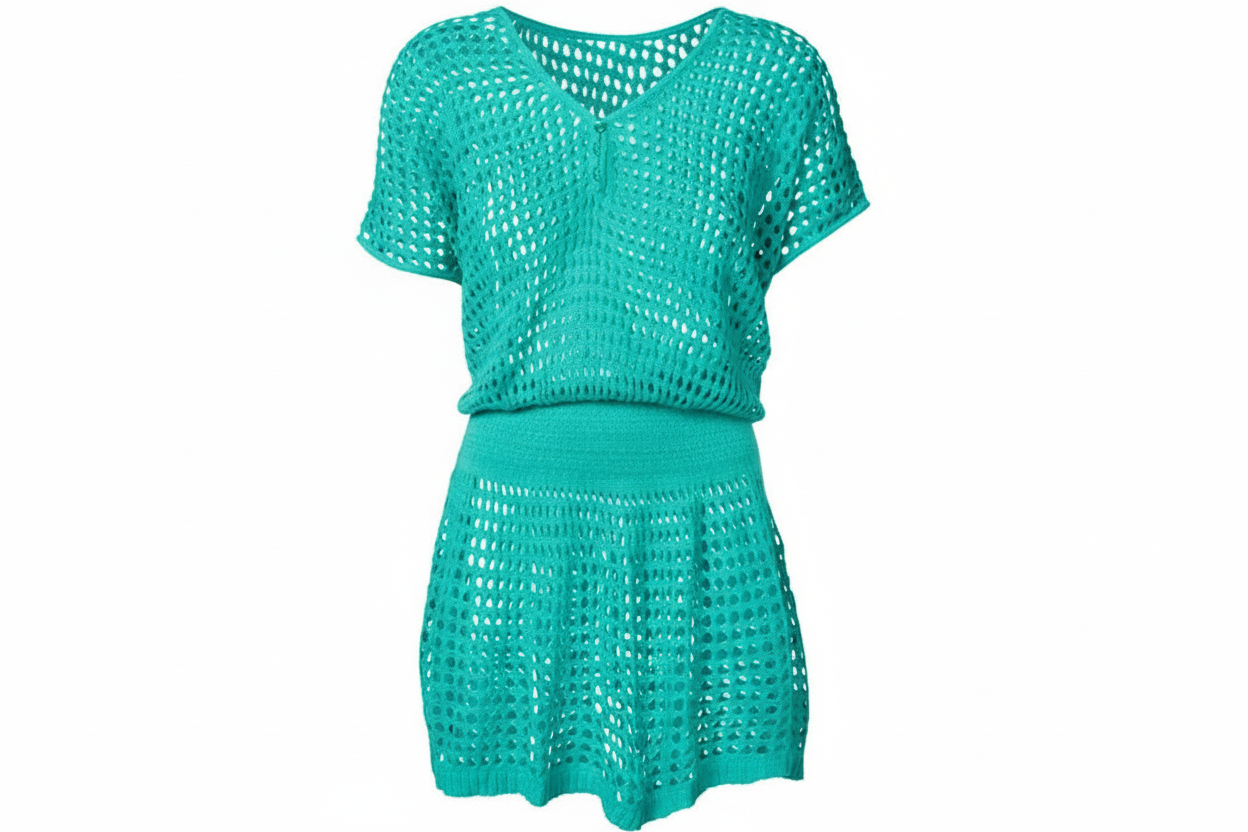 Crochet Woven Knit Beach Cover Up