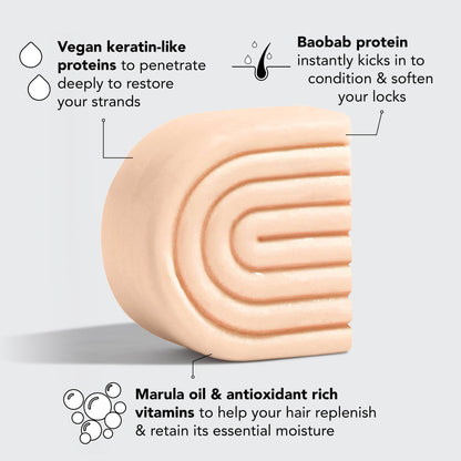 Strengthening Bond Repair Solid Hair Mask | Vegan Protein Treatment for Dry & Damaged Hair