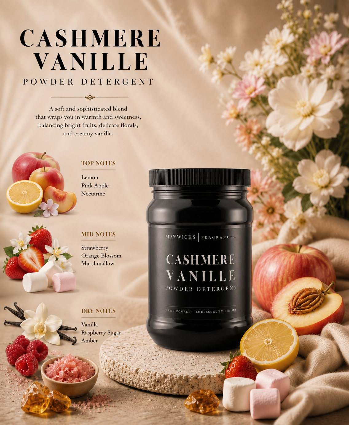Powdered Luxury Laundry Detergent