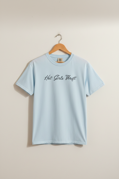 Hot Girls Thrift Shirt - Retro Cursive Cool Girl Thrifting Tee