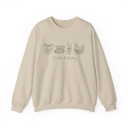 Vintage Vibe Thrifting Sweater - Retro Cottagecore Antique Lover Pullover