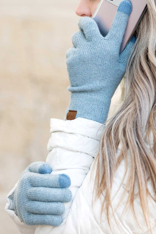 CC Cashmere Blend Touch Screen Gloves | Buttery Soft Winter Gloves