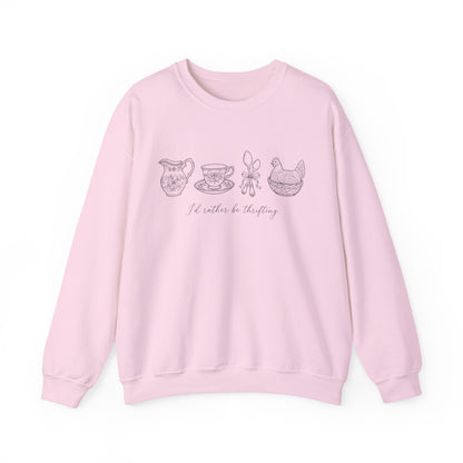 Vintage Vibe Thrifting Sweater - Retro Cottagecore Antique Lover Pullover