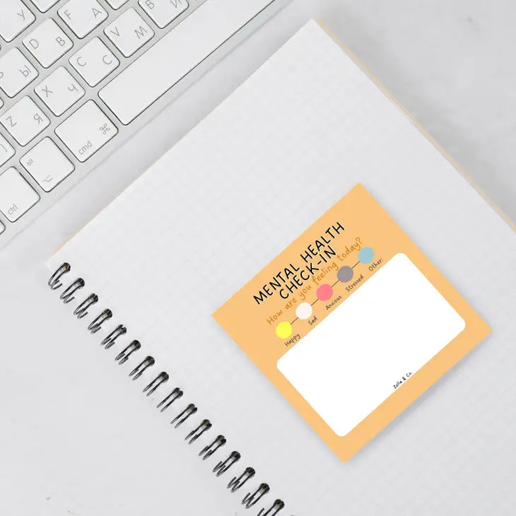 Mental Health Check in Sticky Note