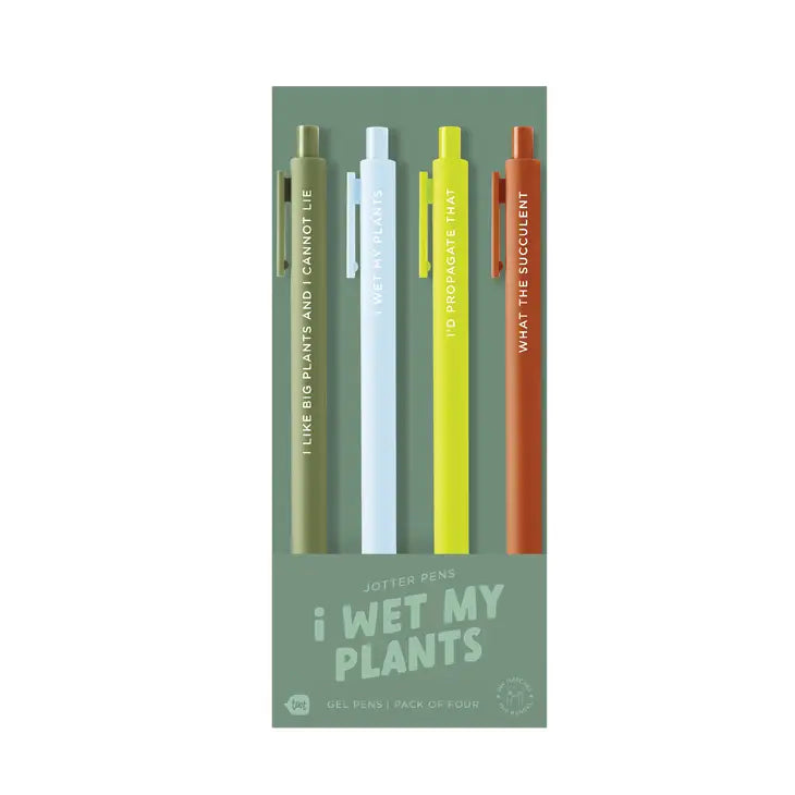 Vibrant Jotter Pen Set with Playful Sayings, Smooth Gel Ink, and Trendy Appeal