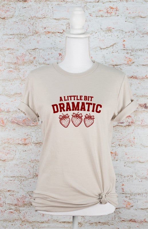 A Little Bit Dramatic Strawberry Coquet Bow Graphic Tee