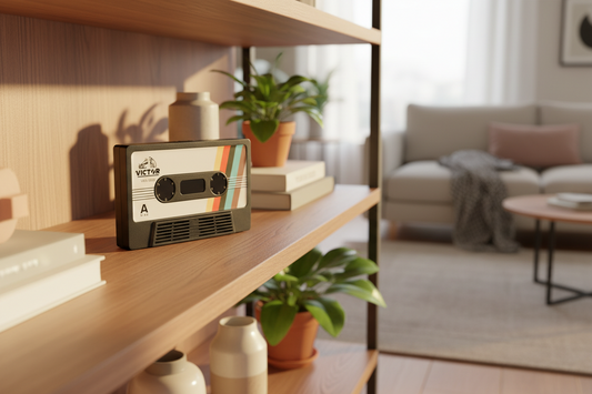 Victor Retro Cassette Bluetooth Wireless Speaker – FM Radio & TWS Stereo Sound