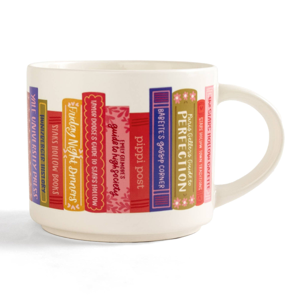 Stars Hollow Bookshelf Coffee Mug Gilmore Girls Inspired Book Stack Cup