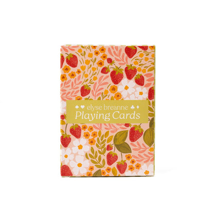 Strawberry Patch x Green Gingham Deck of Cards – Artistic 54-Card Playing Set