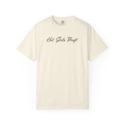 Hot Girls Thrift Shirt - Retro Cursive Cool Girl Thrifting Tee