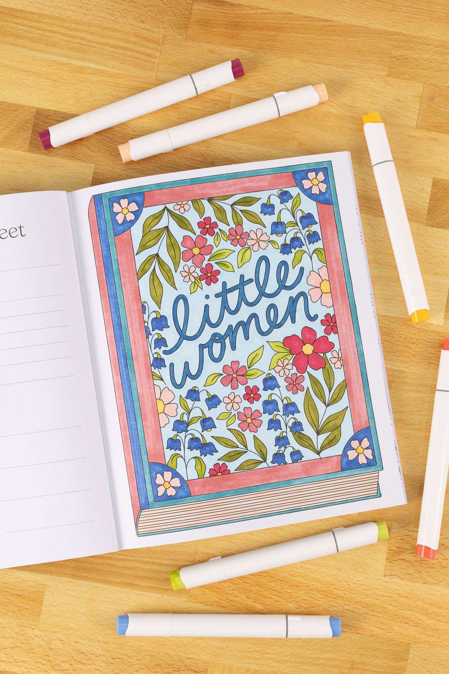 All Booked Up Coloring Book – Bookish & Reading Themed Designs by Elyse Breanne