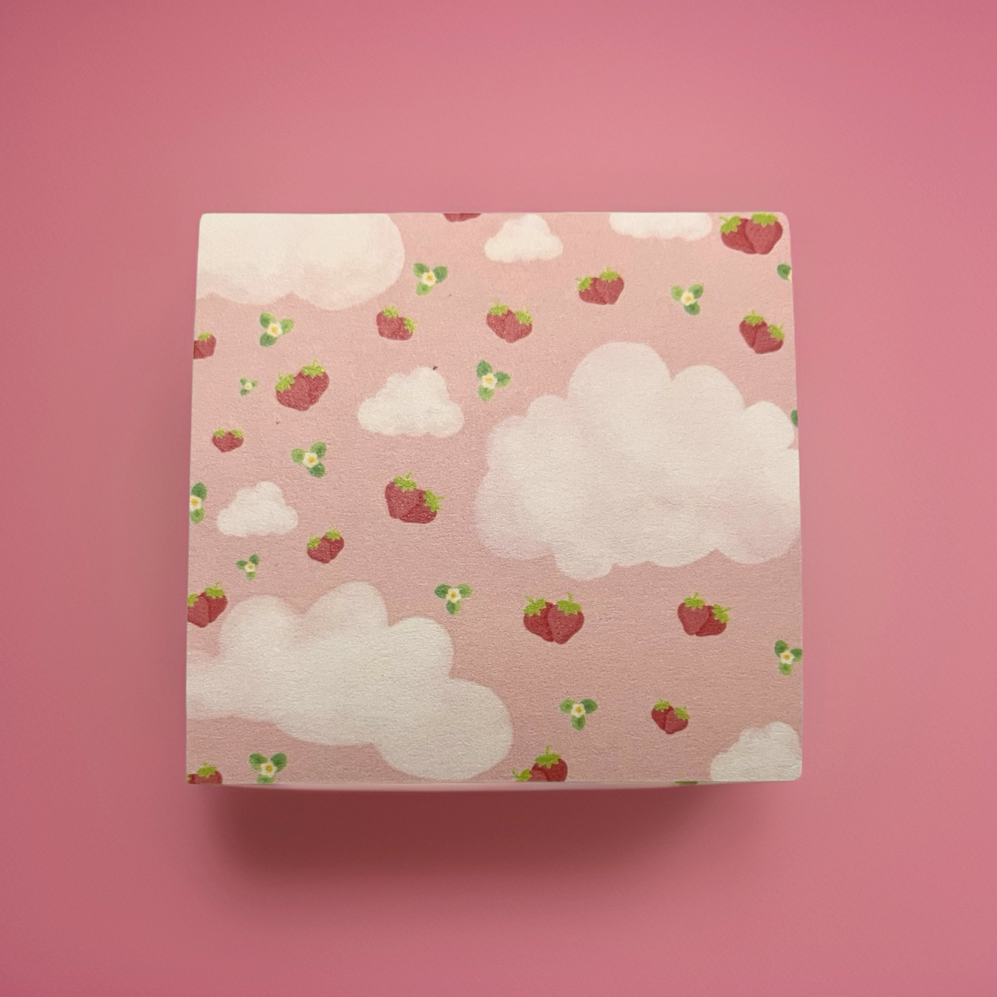 Strawberry Dreams Notepad & Sticky Note Set | Cute Stationery