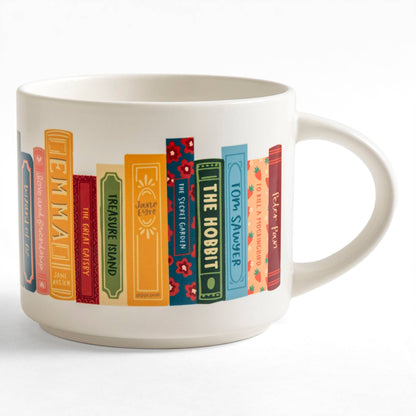 Classic Books Large Ceramic Mug