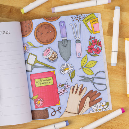 Garden Avenue Coloring Book – Hand-Drawn Floral & Pattern Designs by Elyse Breanne