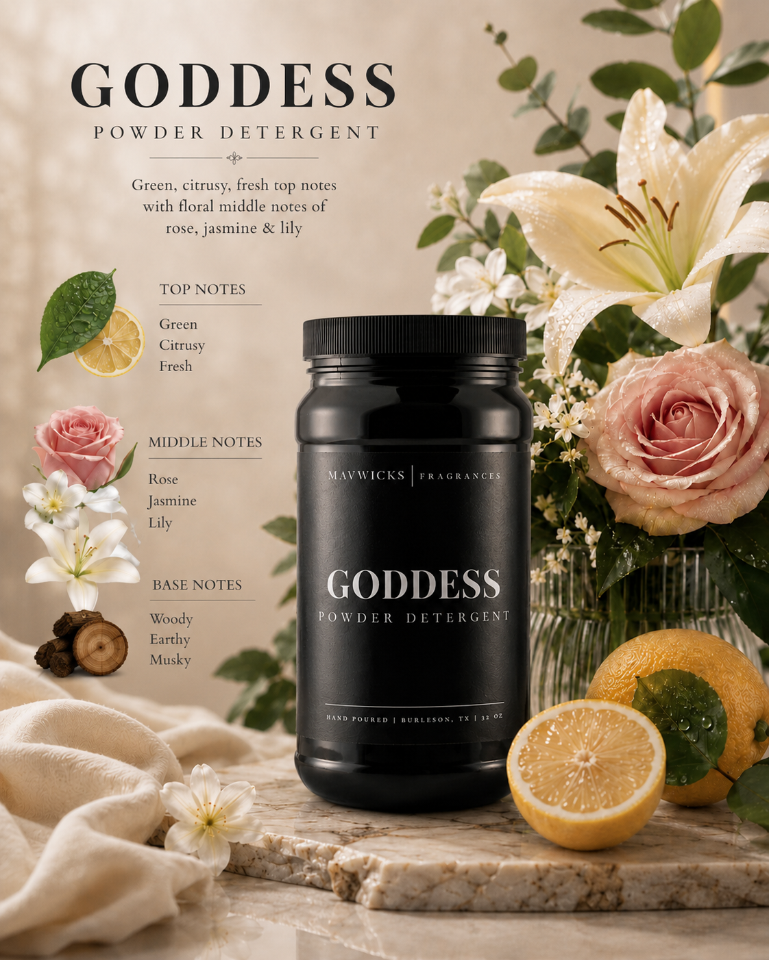Powdered Luxury Laundry Detergent