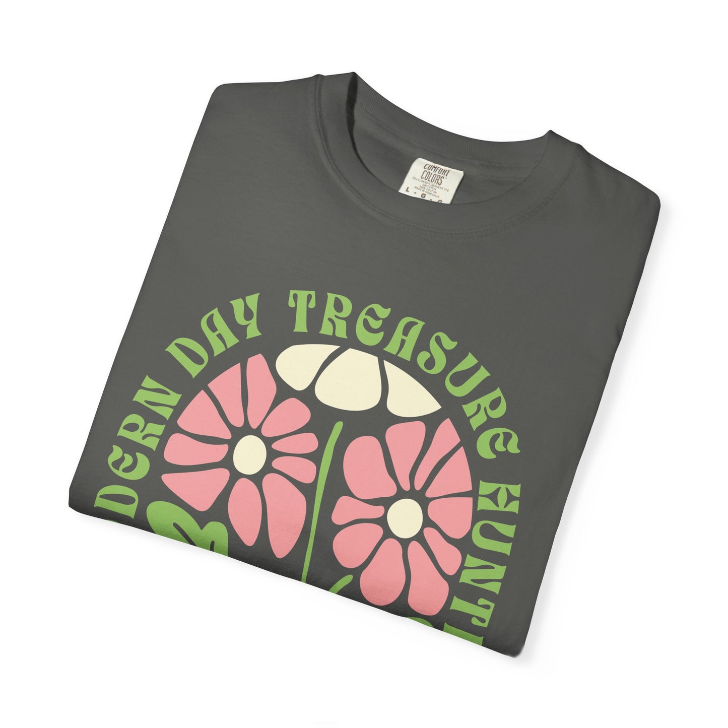 Comfort Colors Thrifting Graphic Tee - Retro Floral Thrift Lover Shirt