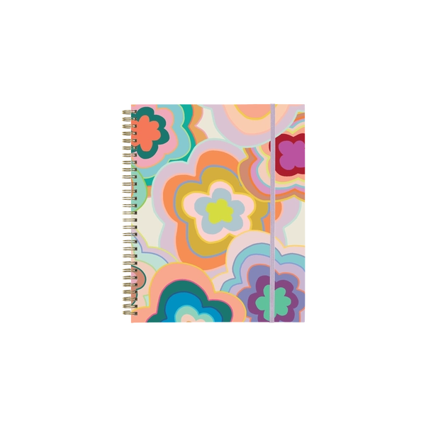 Groovy Goal Getter Undated Planner with Colorful Hand-Drawn Design and Stickers