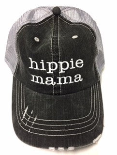 Hippie Mama Embroidered Baseball Trucker Hat
