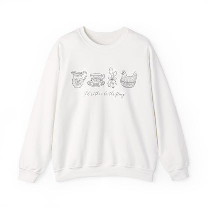 Vintage Vibe Thrifting Sweater - Retro Cottagecore Antique Lover Pullover