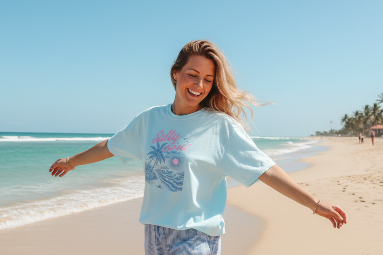 Salty Soul Graphic Tee – Comfort Colors Unisex Cotton Tee