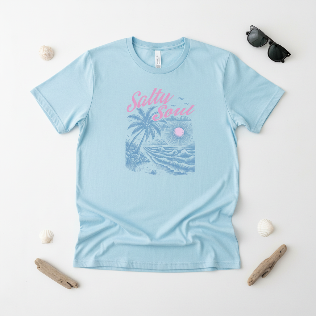 Salty Soul Graphic Tee – Comfort Colors Unisex Cotton Tee