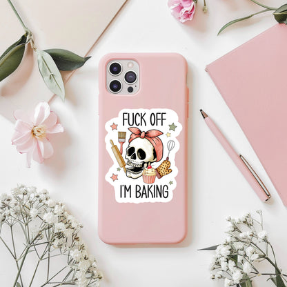 Cute Sweet & Slightly Psychotic Vinyl Sticker – Funny Relatable Sticker for Laptops & Journals