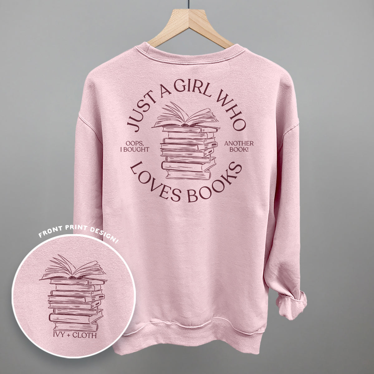 Comfort Colors Just A Girl Who Loves Books Shirt - Retro Bookish Tee