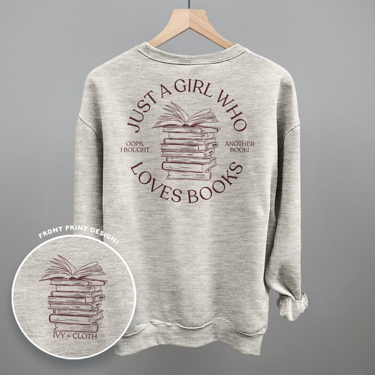 Comfort Colors Just A Girl Who Loves Books Shirt - Retro Bookish Tee