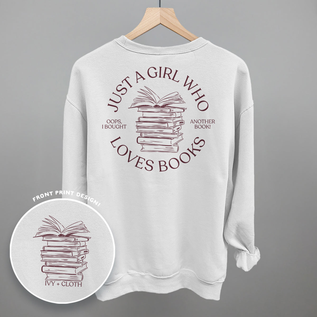 Comfort Colors Just A Girl Who Loves Books Shirt - Retro Bookish Tee