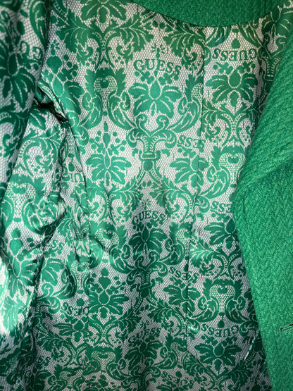 Guess Kelly Green Double-Breasted Wool Peacoat