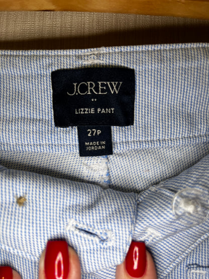J.Crew Lizzie Pinstripe Pants 27P