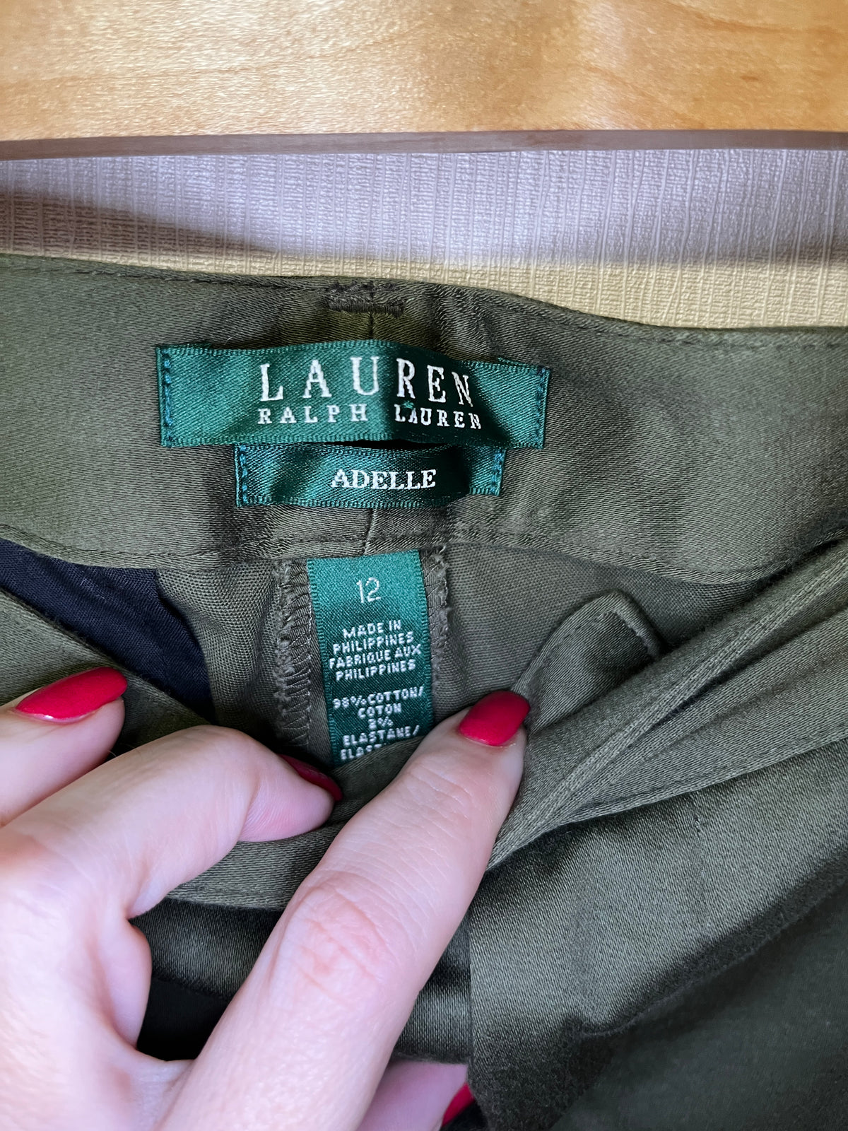 LAUREN RALPH LAUREN "Adelle" Classic Straight Leg Pants