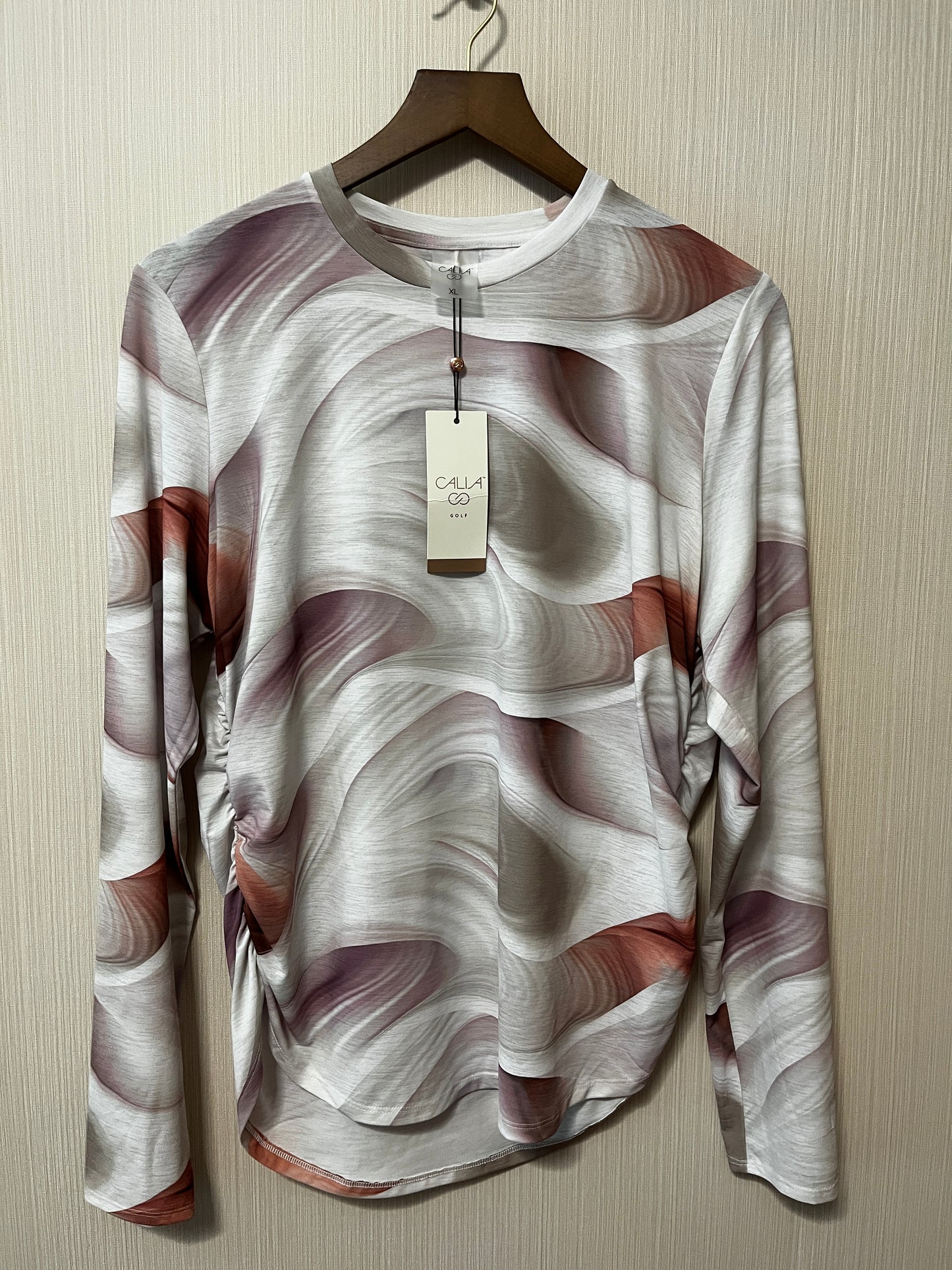 Calia Dunes Coral Golf Crew XL- NWT
