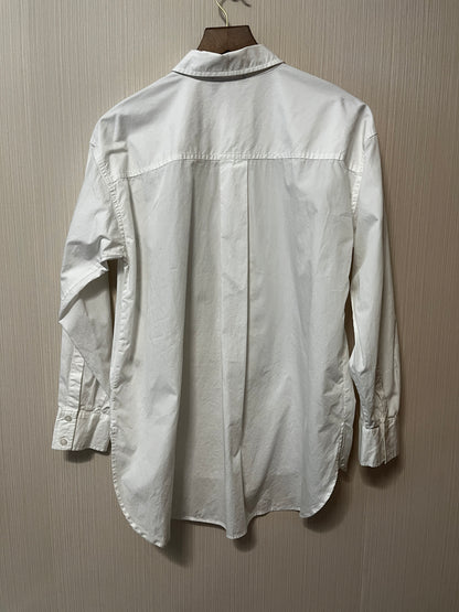 Karl Lagerfeld Patched Doodle Shirt-Small Petite