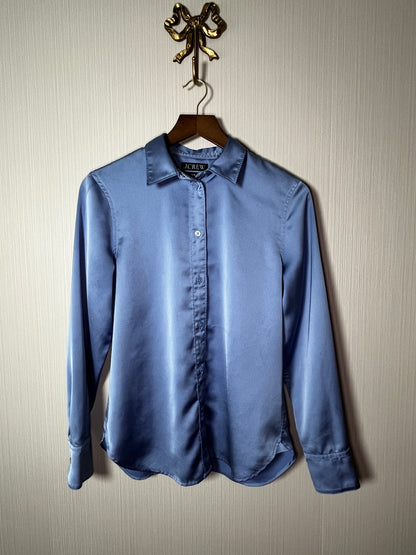 J.CREW "Slim-Fit" Drapey Shirt in Luster Crepe
