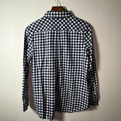 VINEYARD VINES Cotton Tie-Cuff Split-Neck Gingham Flannel