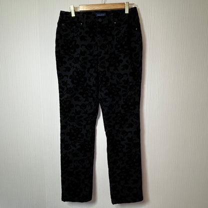 CHARTER CLUB "Lexington Straight" Velvet Damask Burnout Trousers