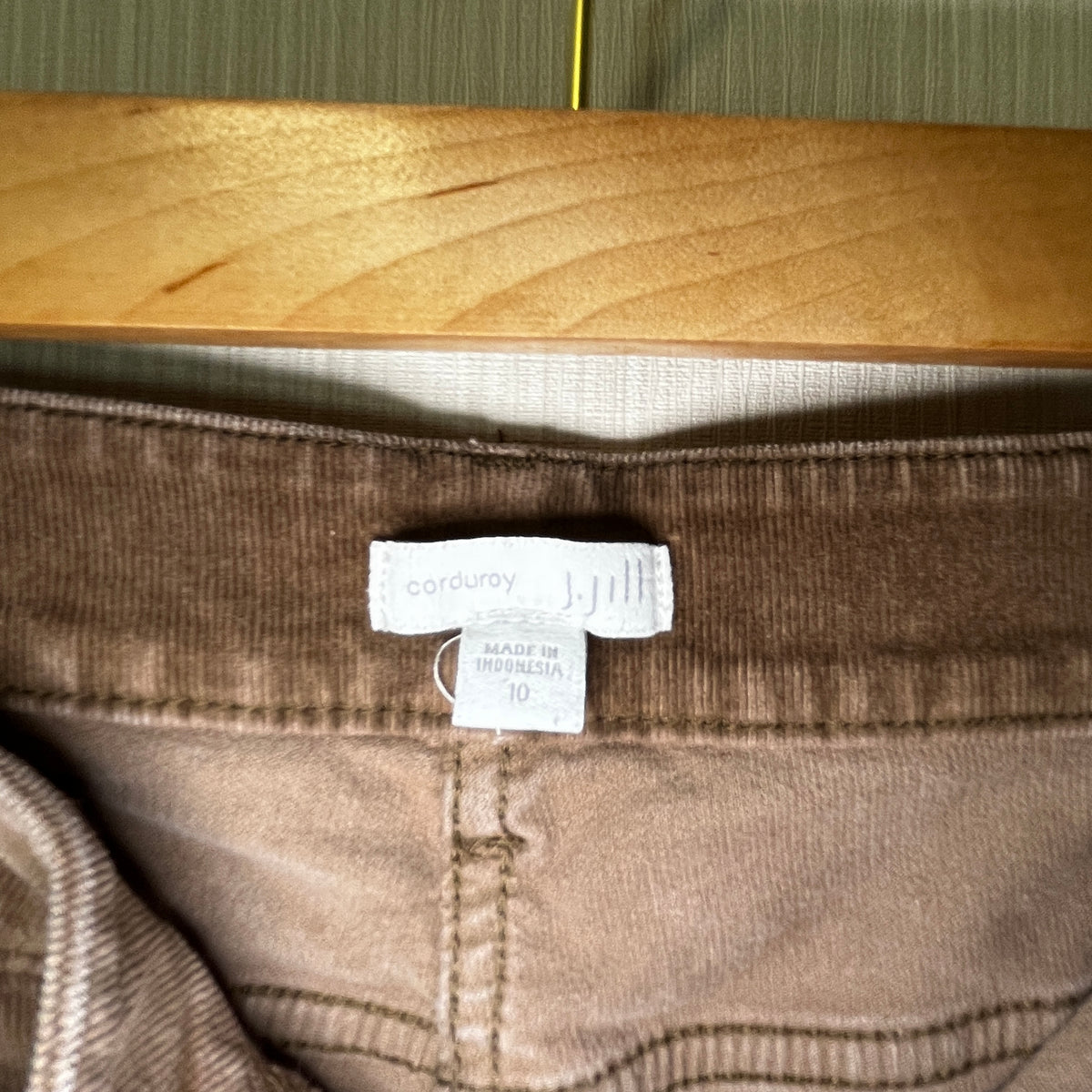 J. JILL Slim-Leg Stretch Fine-Wale Corduroy Pants